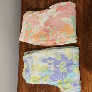 2 pair bright color women's leggings